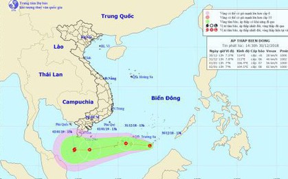 Một áp thấp nhiệt đới khác đã hình thành trên Biển Đông, có khả năng mạnh lên thành bão