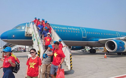 Vietnam Airlines tăng cường thêm chuyến bay đưa CĐV sang Malaysia "tiếp lửa" cho ĐT Việt Nam trong trận chung kết
