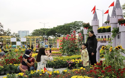 Người Đà Nẵng thích thú với đường hoa xuân tuyệt đẹp