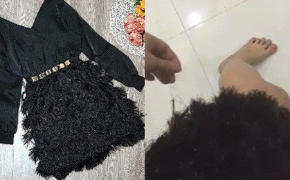 Mua váy lông đính kim sa về diện Tết, cô nàng gặp cảnh "váy ơi ở lại lông rụng nhé", còn bị chủ shop mắng tới tấp