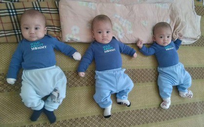 3 bé trai sinh cùng trứng 200 triệu ca mới có 1 trên thế giới bây giờ thế nào?