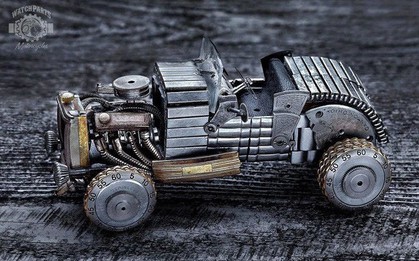 Biến những linh kiện đồng hồ cũ thành tác phẩm điêu khắc đẹp đến ngỡ ngàng