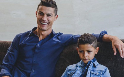 Không chỉ hưởng gen đá bóng từ bố, con trai Ronaldo còn cực sành thời trang