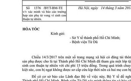 2 mẹ con ở TP HCM tử vong vì sinh tại nhà "thuận tự nhiên"