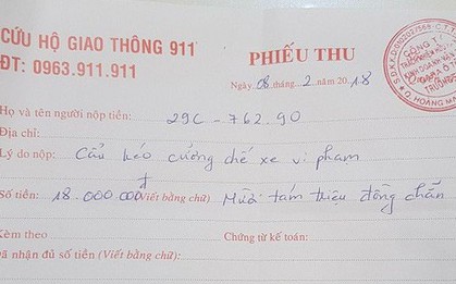 CSGT gọi xe cẩu đưa về nơi tạm giữ, chủ xe vi phạm phải trả phí 18 triệu đồng