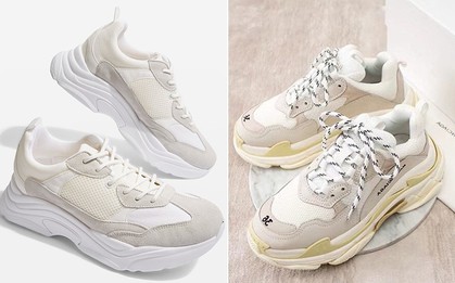 Mê dáng Balenciaga Triple S mà lại không đủ tiền? Giờ đây Topshop cũng có mẫu na ná mà giá chỉ bằng 1/17
