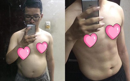 Bị bạn gái chia tay vì quá béo, anh chàng mũm mĩm biến luôn thành boy 6 múi trong vòng 5 tháng