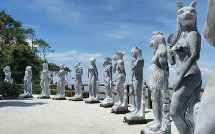 Tượng 12 con giáp khỏa thân dung tục: Không hiểu tạc tượng theo triết lý gì?