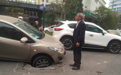 Hà Nội: "Hố đen" trên phố Nguyễn Chí Thanh đã có nạn nhân đầu tiên