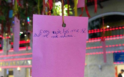 Điều ước năm mới của con bạn là gì? Với em bé này là: Con ước bố mẹ sẽ trở về với nhau