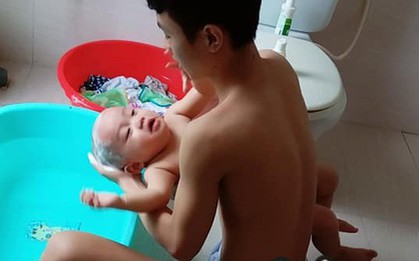 Thanh niên 99 đã đảm đang biết chăm cháu lại còn đẹp trai khiến hội chị em mê tít