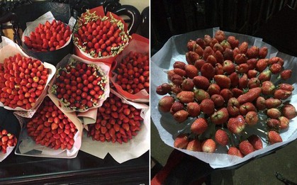 Đặt mua hoa dâu tây trên mạng, cô gái mếu máo khi nhận hàng: "Bó này mà tặng mẹ người yêu khéo chia tay!"