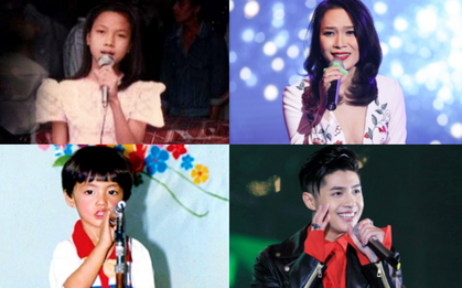 Ngắm loạt ảnh ca sĩ Vpop cầm mic từ ngày bé mới thấy: "Thần thái" là thứ duy nhất không thay đổi theo thời gian!