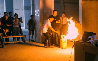 Clip cư dân Carina và City Gate tập huấn PCCC: Phản ánh các lỗi thoát hiểm ở chung cư mới