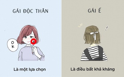 Này con gái, có thể độc thân nhưng đừng "ế" nhé!