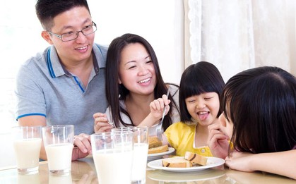 Cả nhà khỏe mạnh và năng động hơn nhờ bữa sáng “đúng chuẩn”