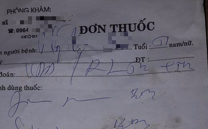 Tờ đơn thuốc chữ xấu nhất quý 1 2018 đã xuất hiện, cư dân mạng thi nhau ngồi dịch nhưng bất thành