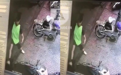 Chiếc xe máy SH bị dập vỡ sau màn phá hoại của thanh niên càn quấy