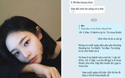 Ăn cháo cá bị ngộ độc mà người yêu chỉ nhắn "em dậy mua thuốc uống đi" có phải là vô tâm?
