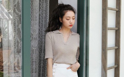 Chán áo phông cổ tròn, hãy thử "đổi gió" sang kiểu áo cổ bẻ này xem sao