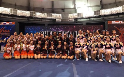 Nhóm cổ vũ Việt Nam vô địch giải cheerleading châu Á, vượt mặt hàng loạt đối thủ đến từ Nhật Bản, Trung Quốc