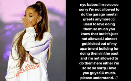 Đến hẹn lại lên, Ariana Grande lại "Sorry my babes" và các babes lần này ở New York