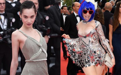 Thảm đỏ LHP Cannes ngày 2: Bồ cũ G-Dragon lộ vòng 1 lép kẹp, lu mờ trước sao nữ ngực khủng làm trò lố
