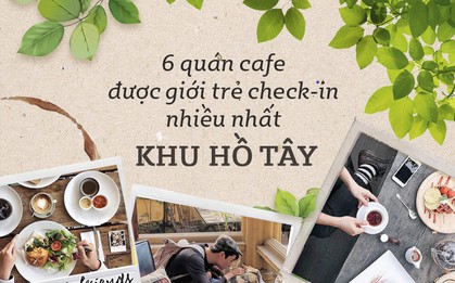 Điểm danh 6 quán cafe được giới trẻ check-in nhiều nhất Khu Hồ Tây