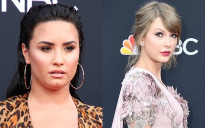 Demi Lovato bị bắt gặp lườm nguýt "khinh" Taylor Swift 2 lần ở Billboard Music Awards?