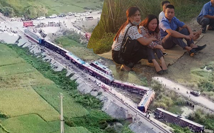 Toàn cảnh vụ tai nạn thảm khốc khiến 8 toa tàu hoả bị lật, 2 lái tàu tử vong và 9 hành khách bị thương