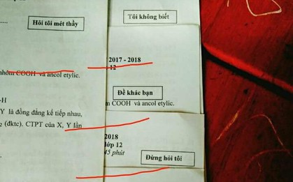 Những mã đề thi bá đạo của các thầy giáo khiến học sinh có muốn quay cóp cũng không được