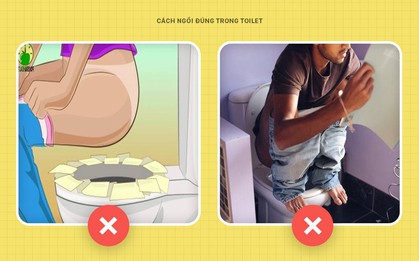 Không dám đặt mông lên bồn cầu trong toilet công cộng, bạn đã phạm phải một sai lầm rất lớn