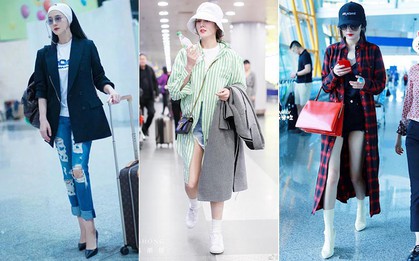 Sự thật ít ai ngờ tới phía sau những bức ảnh thời trang sân bay đẹp long lanh của sao Hoa ngữ
