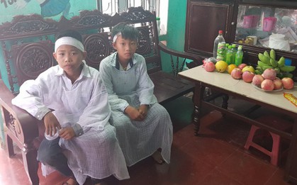 Bơ vơ hai trẻ mồ côi vì bố mẹ tử vong trên ô tô cháy