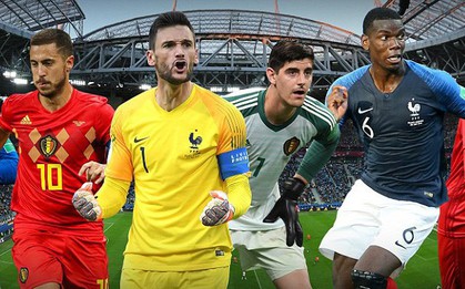 Bán kết World Cup Pháp - Bỉ: So sánh tương quan lực lượng 2 đội
