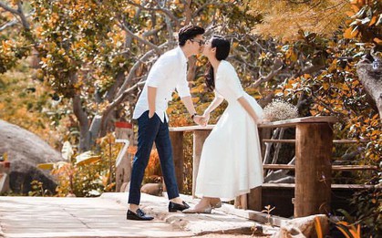 Tú Anh và hôn phu thiếu gia diện đồ đôi, nắm tay nhau hạnh phúc trước ngày cưới