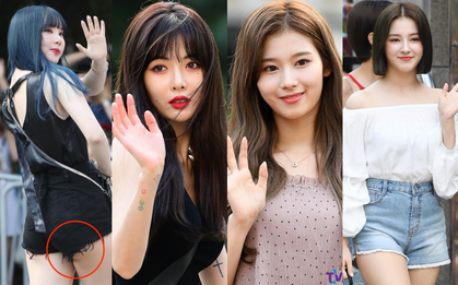 Quân đoàn mỹ nam mỹ nữ Kpop đổ bộ: Hyuna bỗng xinh bật lên so với dàn nữ thần, idol lộ vòng 3 vì mặc quần cũn cỡn