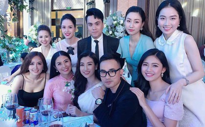 Dàn khách mời toàn Hoa hậu, Á hậu váy áo lộng lẫy đến mừng ngày hạnh phúc của Tú Anh