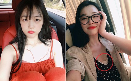 Hết chuộng thả rông vòng 1, giờ Sulli lại thích khoe nội y theo cách phô phang thế này