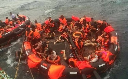 Vụ lật thuyền ở Thái Lan: Không nhiều hy vọng thấy thêm người sống sót