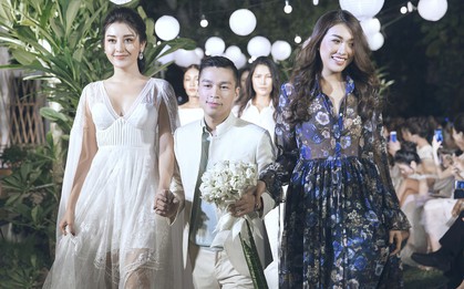 Á hậu Huyền My làm vedette, kết màn show diễn ngoài trời thơ mộng của NTK Adrian Anh Tuấn