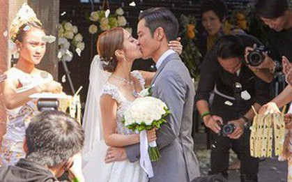 Đám cưới hot nhất Cbiz hôm nay: Trịnh Gia Dĩnh trao nụ hôn ngọt ngào cho bạn gái Hoa hậu trong hôn lễ triệu đô
