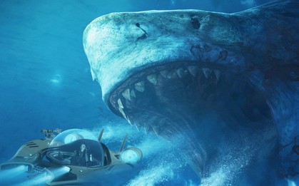 Cá mập cổ đại khổng lồ "The Meg" hùng bá phòng vé Mỹ cuối tuần