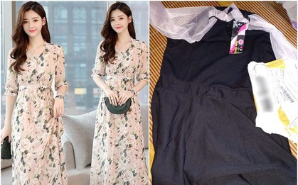 Mua váy thướt tha trên mạng, mẹ bầu nhận được "mớ giẻ rách" khác xa hình minh họa, còn bị chủ shop mắng té tát