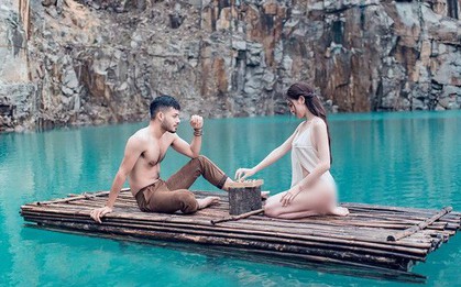 Bất chấp dư luận chỉ trích kịch liệt, Á hậu Thư Dung vẫn thản nhiên đăng tiếp loạt ảnh khoe thân phản cảm ở Tuyệt Tình Cốc Đà Lạt