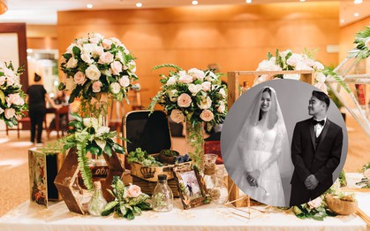 Không gian đám cưới sang trọng, tinh tế như một khu vườn cổ tích trong đám cưới của Tuyết Lan