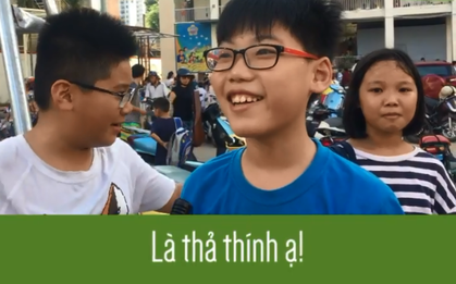 Phỏng vấn dạo: Cười ngất với câu trả lời ngây ngô của học sinh mới vào tiểu học đã biết "rung rinh" bạn khác giới