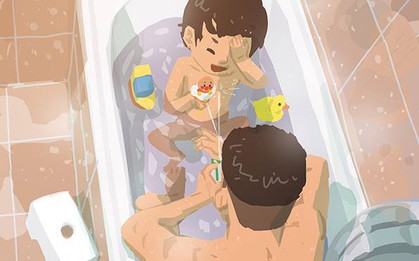 Bộ tranh cha và con trai đầy cảm xúc mà bất cứ ông bố trẻ nào cũng thấy mình trong đó