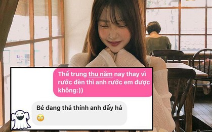 Xuất hiện best thính mùa trăng rằm: "Trung thu năm nay thay vì rước đèn, anh rước em được không?"