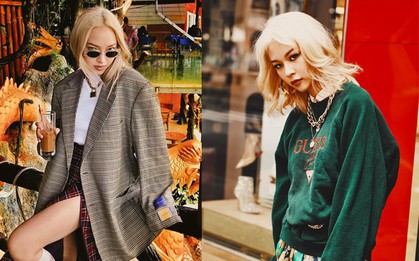 Ngoài Văn Toàn, cũng có nhiều cô nàng "hot hit" thử sức với tóc bạch kim và trông chất phát ngất